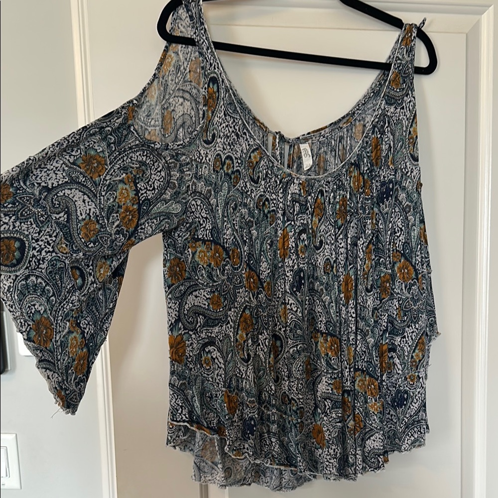 Free People shoulder cut out tunic